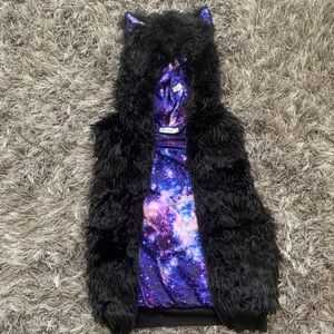 NWT Galaxy Rave Hood Vest